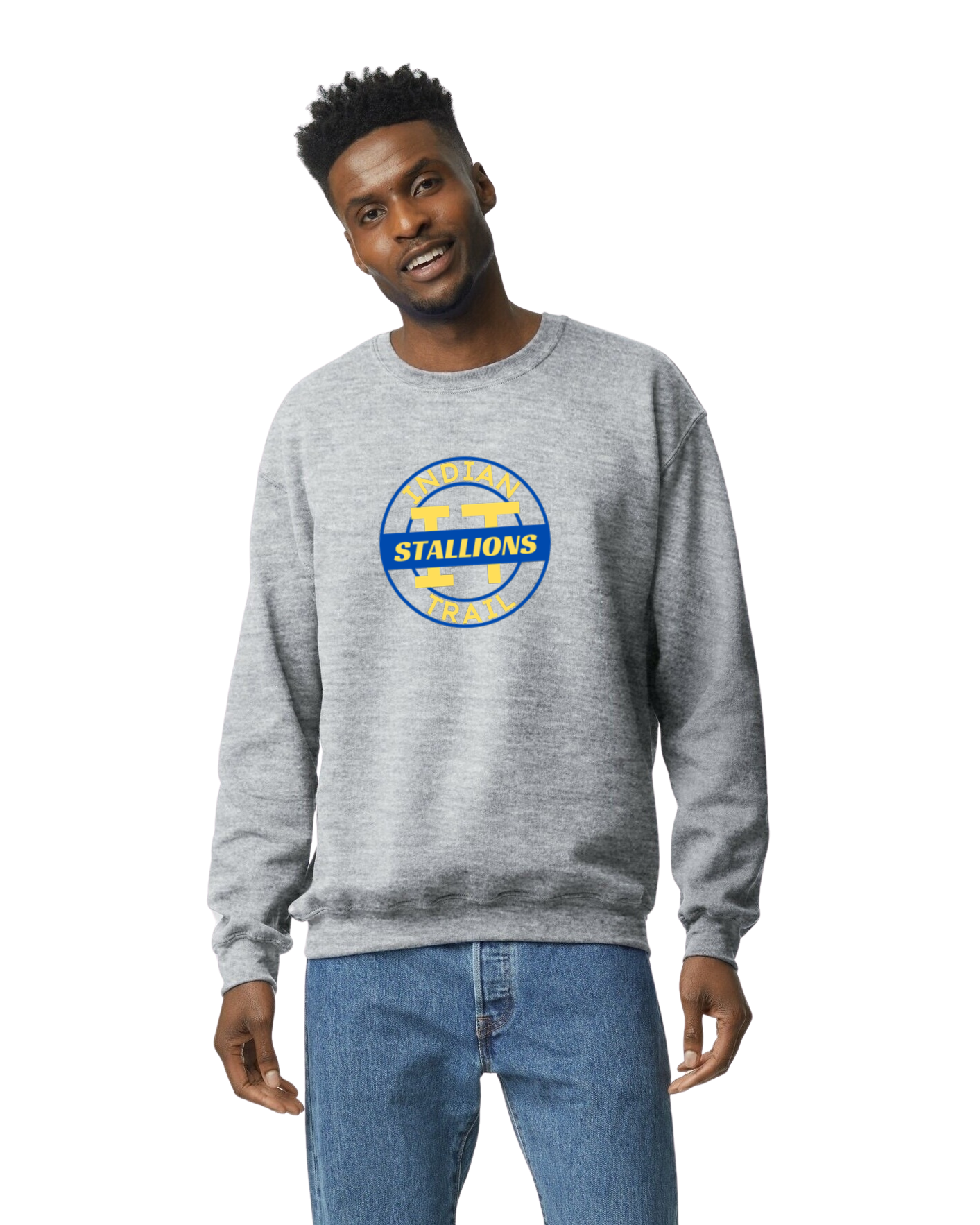 IT Round Color Light Gray Crewneck